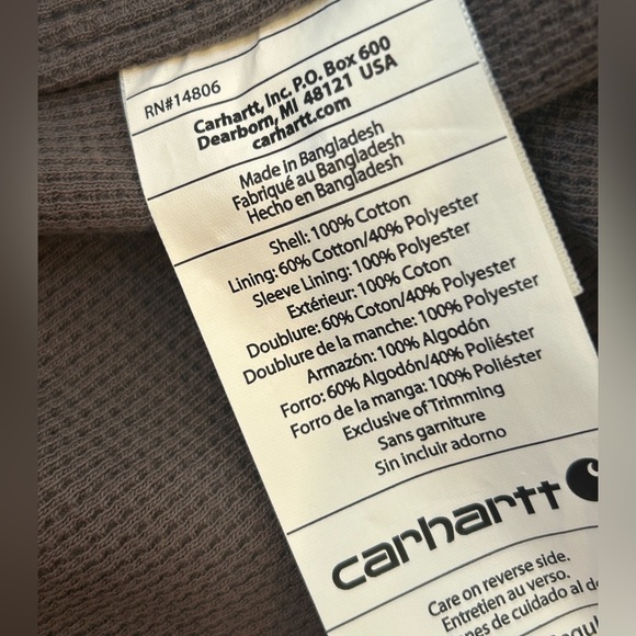 EUC Carhartt Youngstown Waffle Thermal-Lined
Flannel Plaid Shirt Jacket - Picture 4 of 6